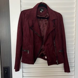 Kut From The Kloth maroon pleather jacket